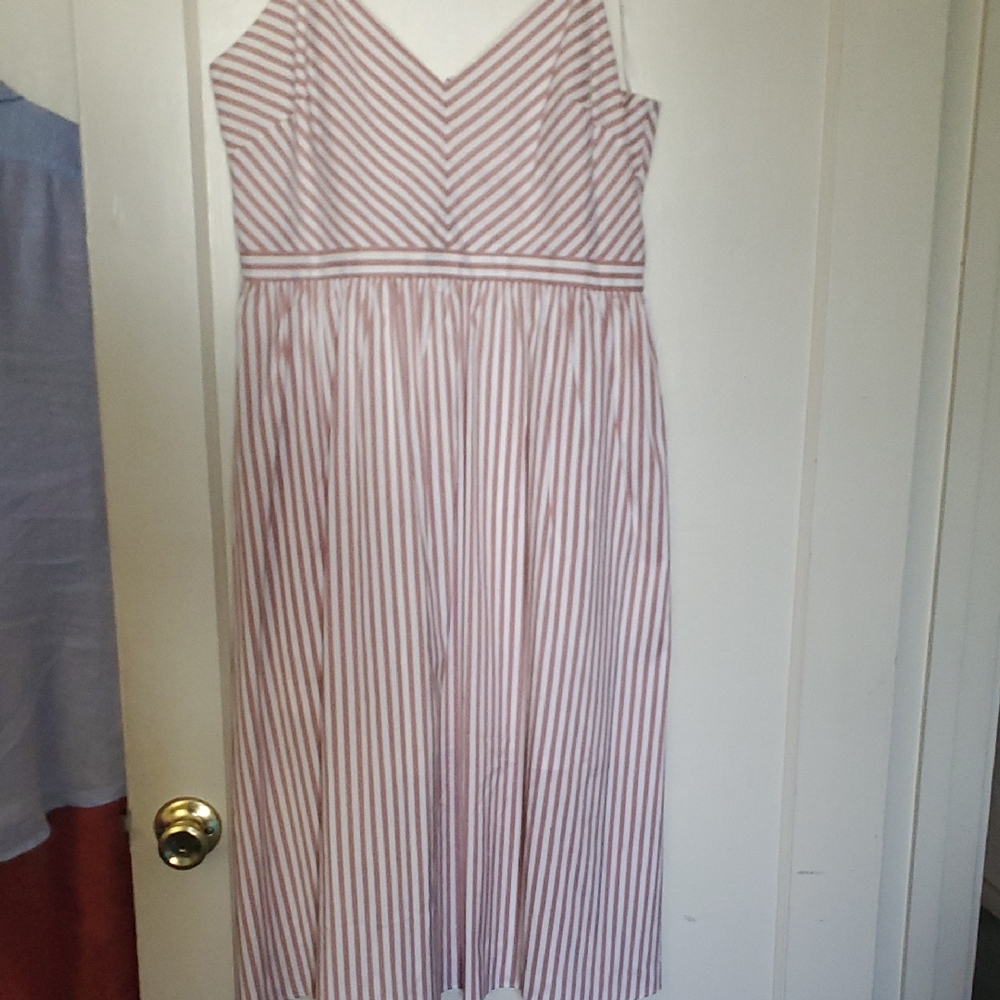 Avec Les Filles Pink and White Striped Dress - Picture 2 of 10
